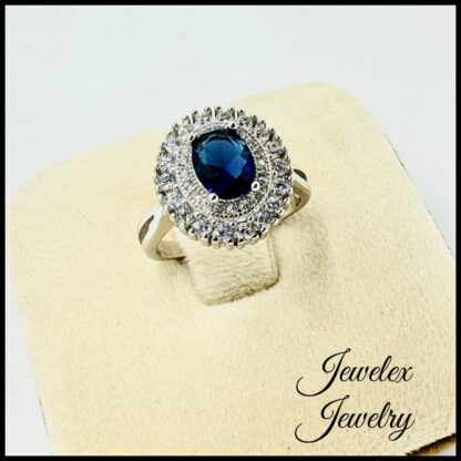 sapphire zircon ring