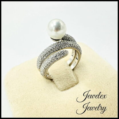 fresh water pearl nail design ring