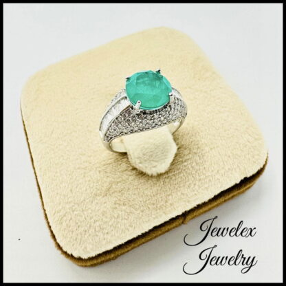 925 silver aqua amazonite ring - Image 2