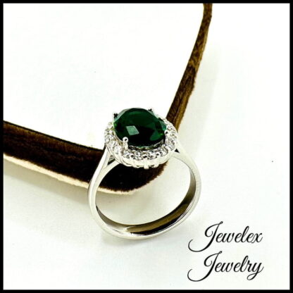 Emerald zircon ring - Image 3