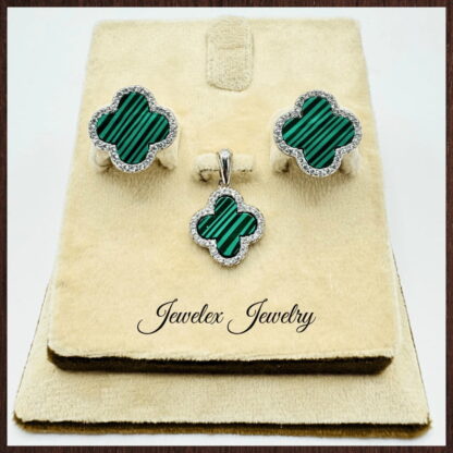 vancleef pendant set green - Image 2