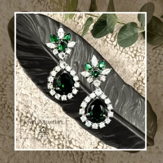 delicate green earrings