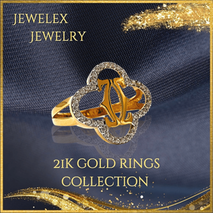 21k gold ring style vancleef glare