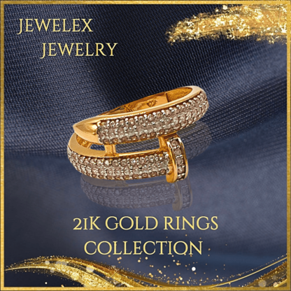 21k gold ring style cartier nail