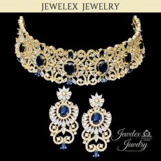 versatile diamond style necklace set