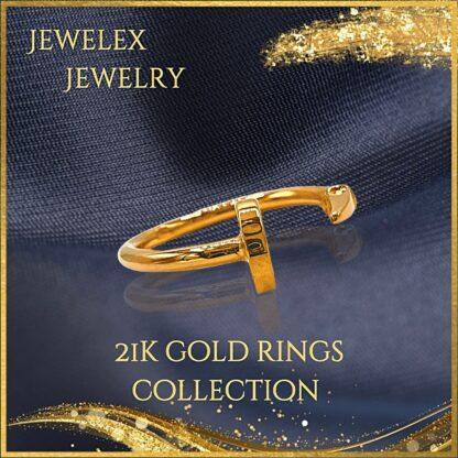 21k gold ring style nail