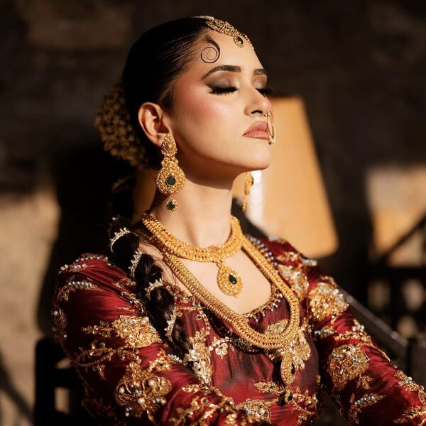sabah traditional gold look jewelry