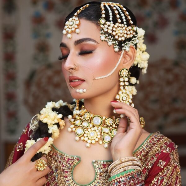 amira polki and kundan setting bridal jewelry - Image 3