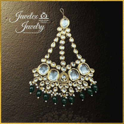 traditional kundan polki jhumar