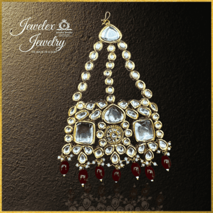 traditional kundan polki jhumar jx2