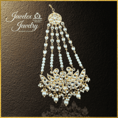 peacock style traditional kundan jhumar