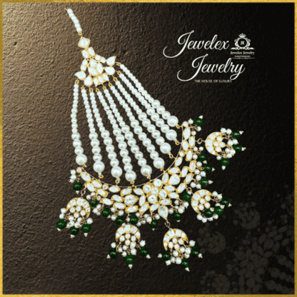 polki style traditional kundan jhumar