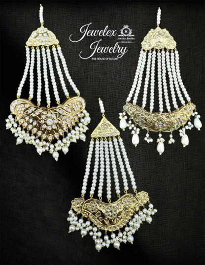 traditional bridal kundan jhumars JD1