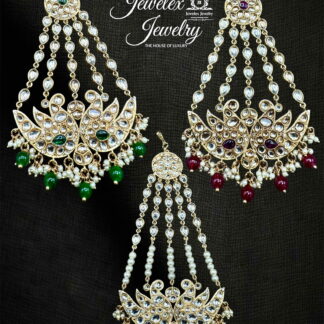traditional bridal kundan jhumars JD3