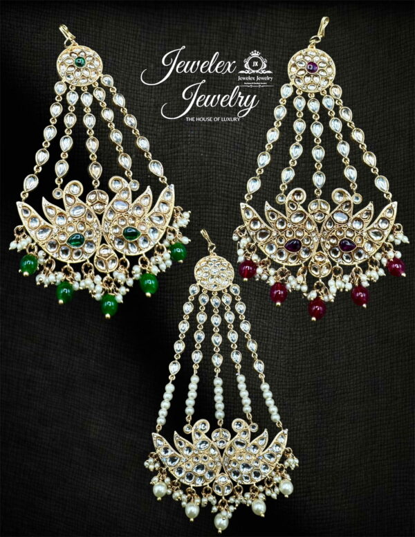 traditional bridal kundan jhumars JD3