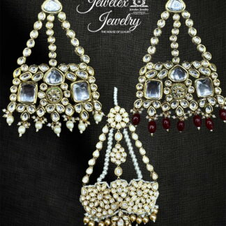 traditional bridal kundan polki jhumars JD5