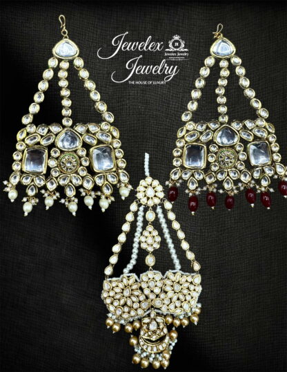 traditional bridal kundan polki jhumars JD5