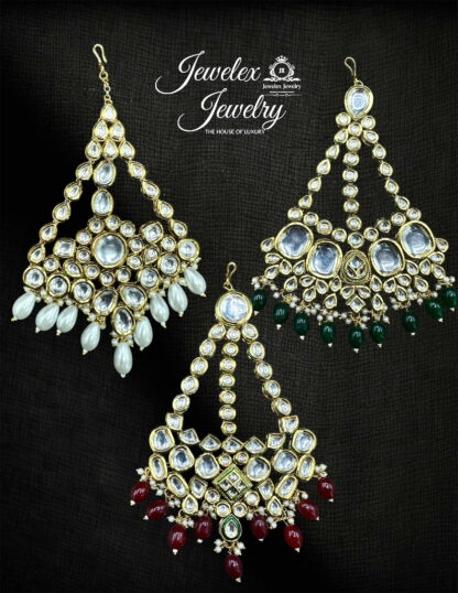 traditional bridal kundan polki jhumars JD4