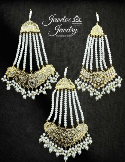 traditional bridal kundan polki jhumars JD8
