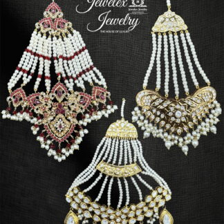 traditional bridal kundan polki jhumars JD6