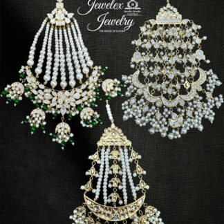 traditional bridal kundan polki jhumars JD7