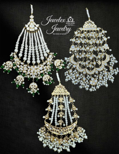 traditional bridal kundan polki jhumars JD7