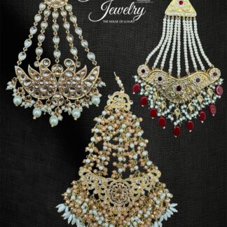 traditional bridal kundan polki jhumars JD10