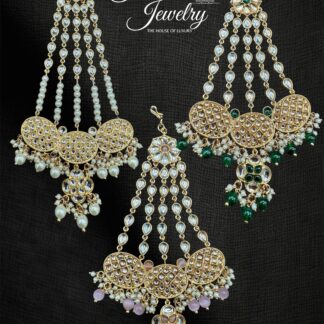 traditional bridal kundan polki jhumars JD12