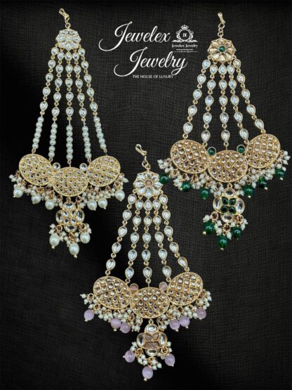 traditional bridal kundan polki jhumars JD12