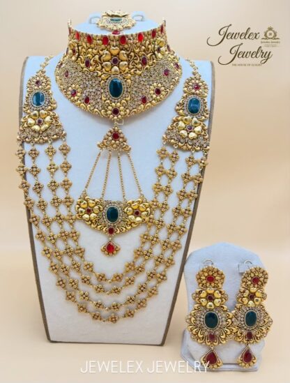 gold tone bridal set