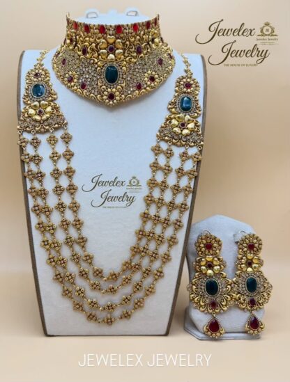 gold tone bridal set - Image 2
