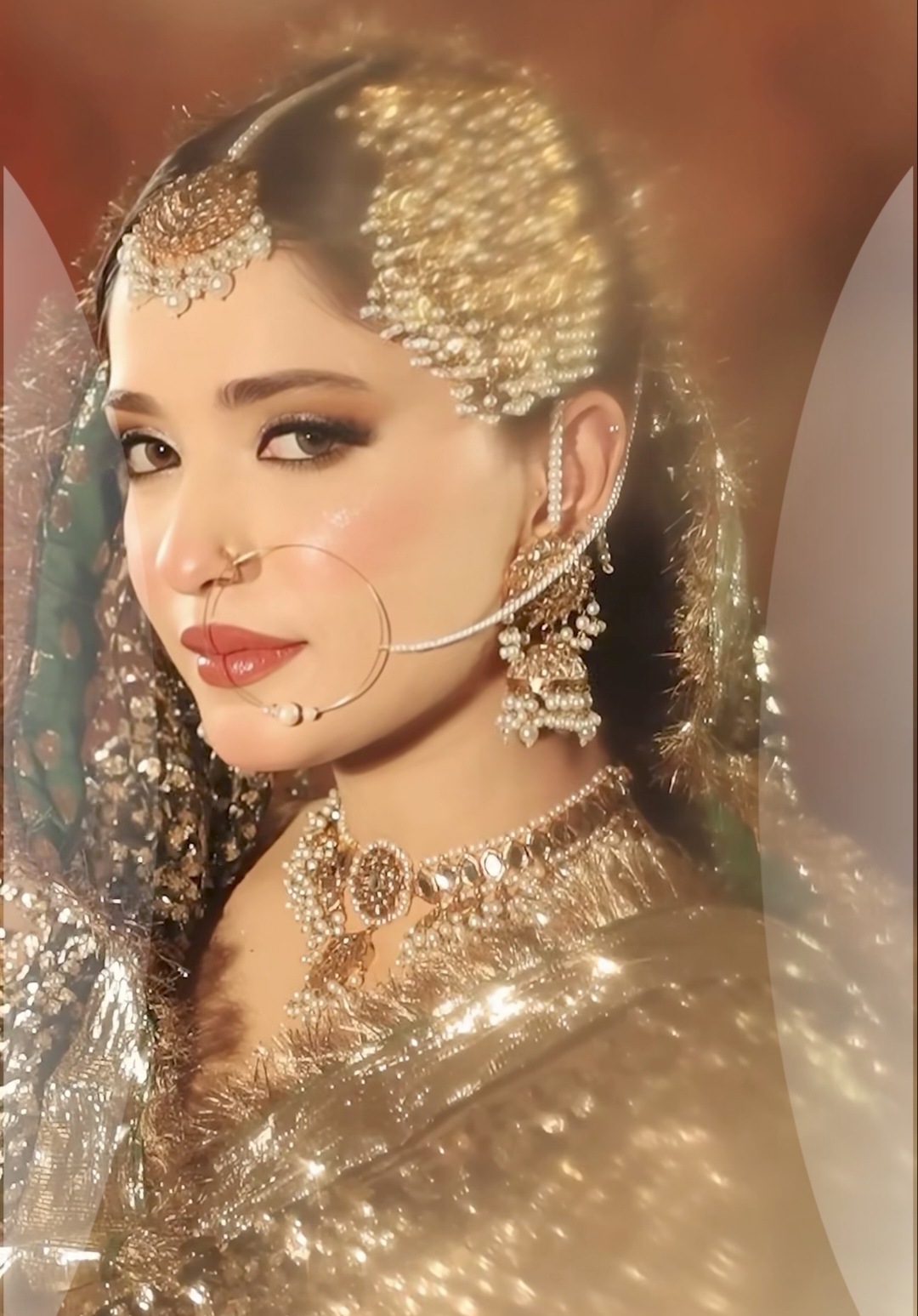 timeless nikkah look with traditional kundan jewelry - Image 2