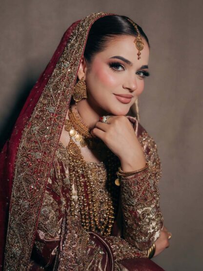 emaan gold look coins bridal set - Image 3