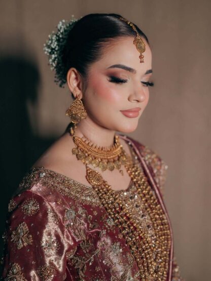 emaan gold look coins bridal set - Image 5