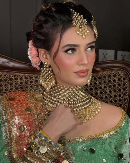 maharat kundan and polki necklace set - Image 2