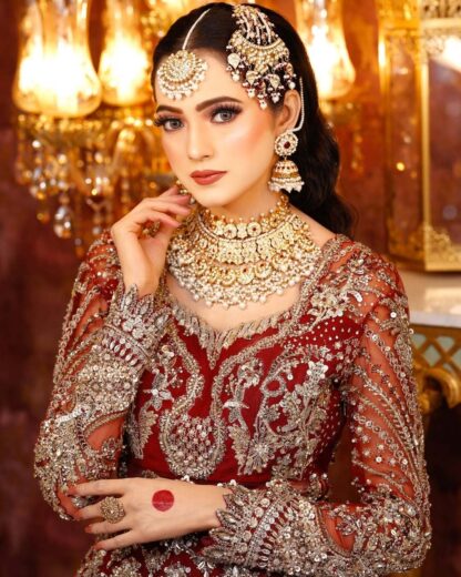 jewelex traditional barat bridal kundan jewelry set - Image 2