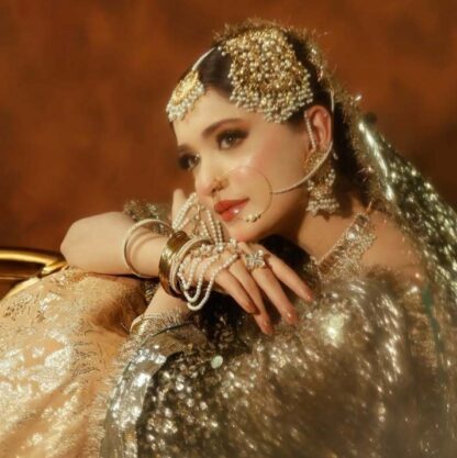 timeless nikkah look with traditional kundan jewelry - Image 4