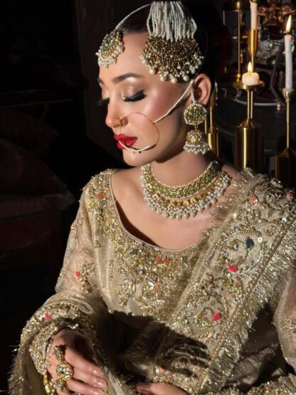 timeless traditional kundan nikkah jewelry set - Image 2