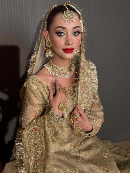 timeless traditional kundan nikkah jewelry set - Image 5