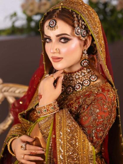 royal vibes in polki bridal set - Image 2