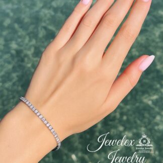 tennis bracelet 925 silver grace on the wrist design ssb 67