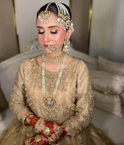 mehru traditional kundan nikkah jewelry set - Image 5