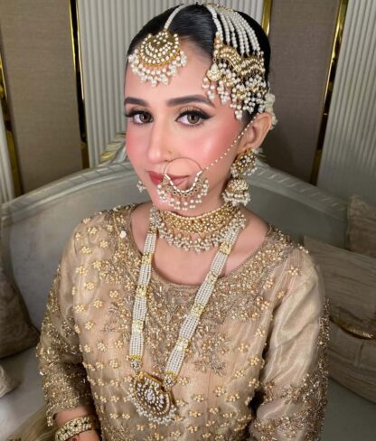 mehru traditional kundan nikkah jewelry set - Image 6