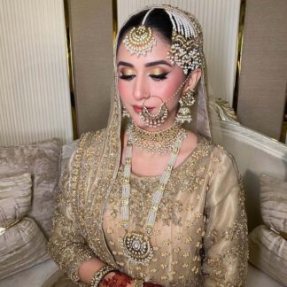 mehru traditional kundan nikkah jewelry set