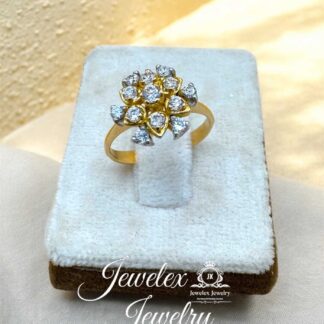 floral affair 21k gold ring
