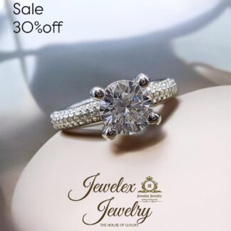 Radiance 1ct moissanite diamond ring