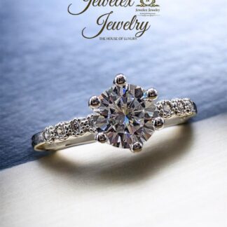 solace 1ct moissanite diamond ring