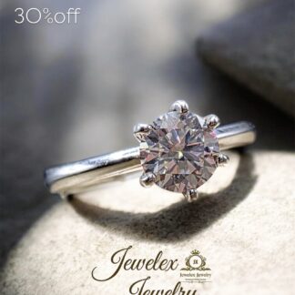 prism 1ct moissanite diamond ring