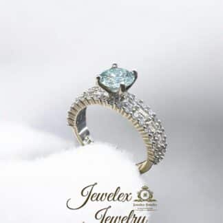 nova glow 1ct moissanite diamond ring