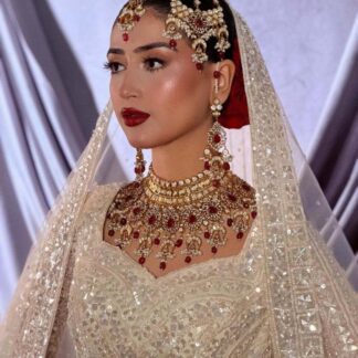 ruby drop jewelry set for a timeless look